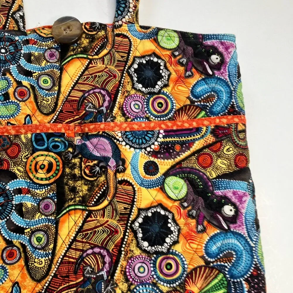 Women’s Paisley Print Handmade Large Shoulder Tote Bag